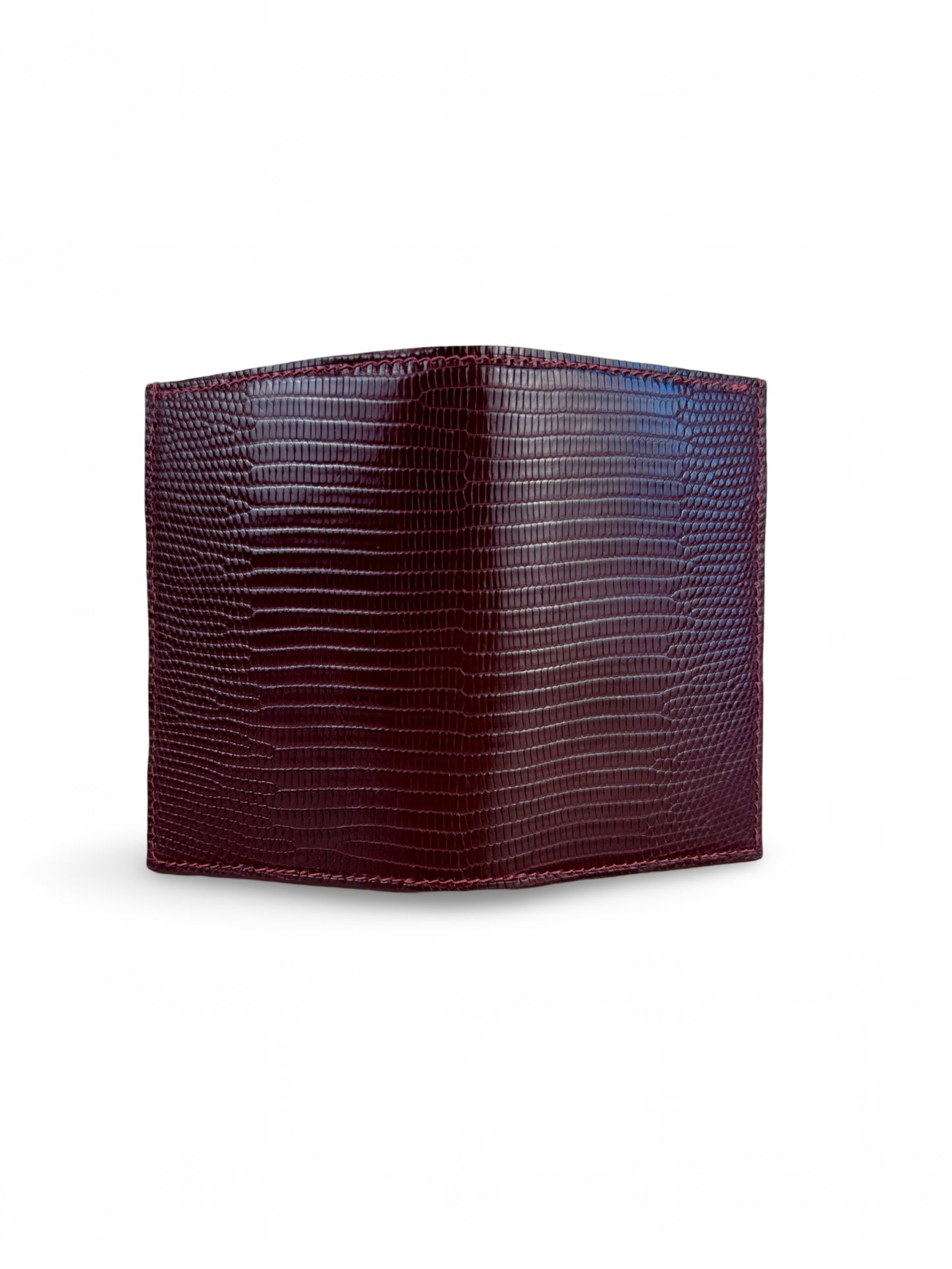Lizard Leather Bid-fold Card Holder