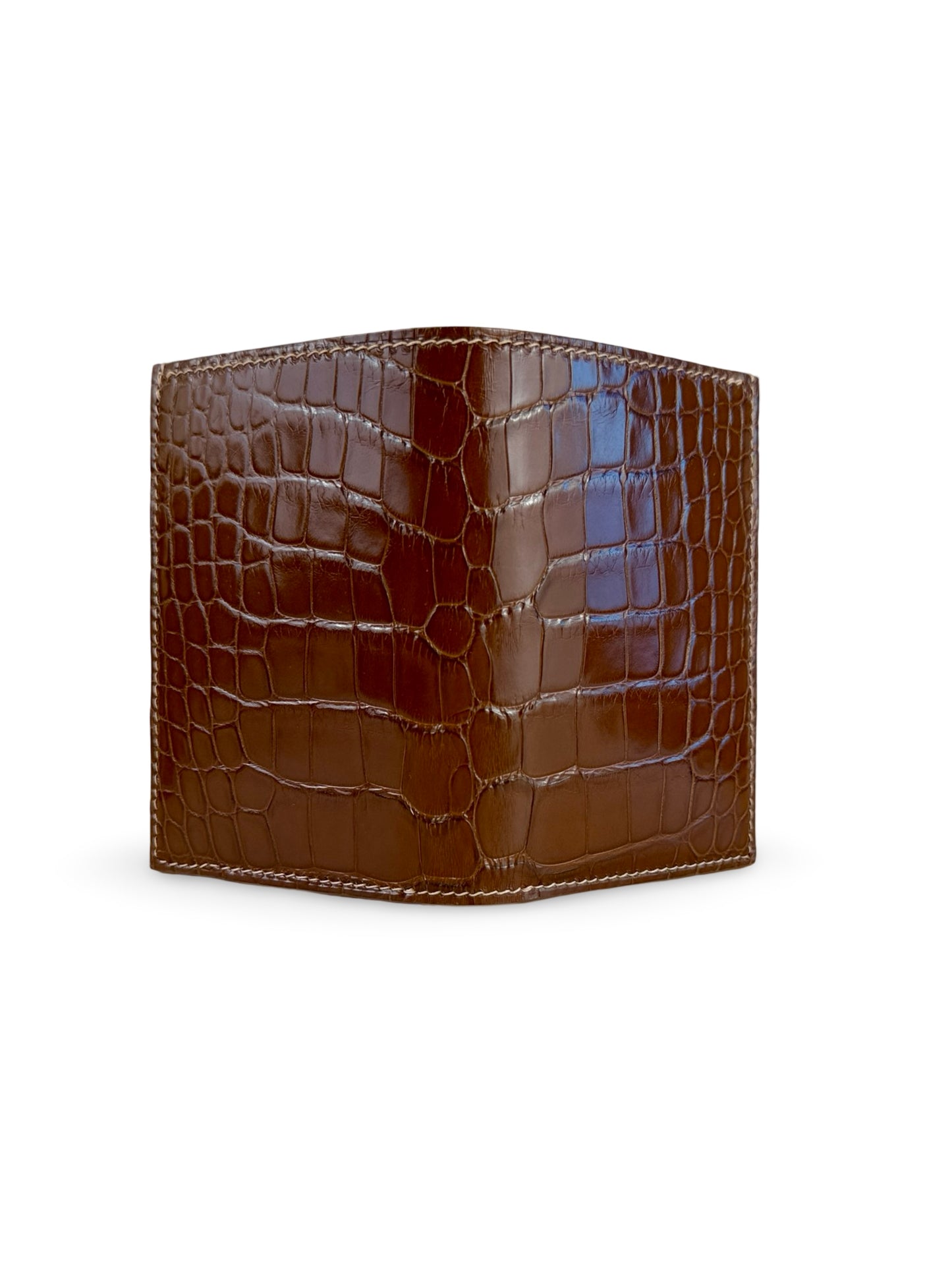 Alligator Leather Bid-fold Card Holder