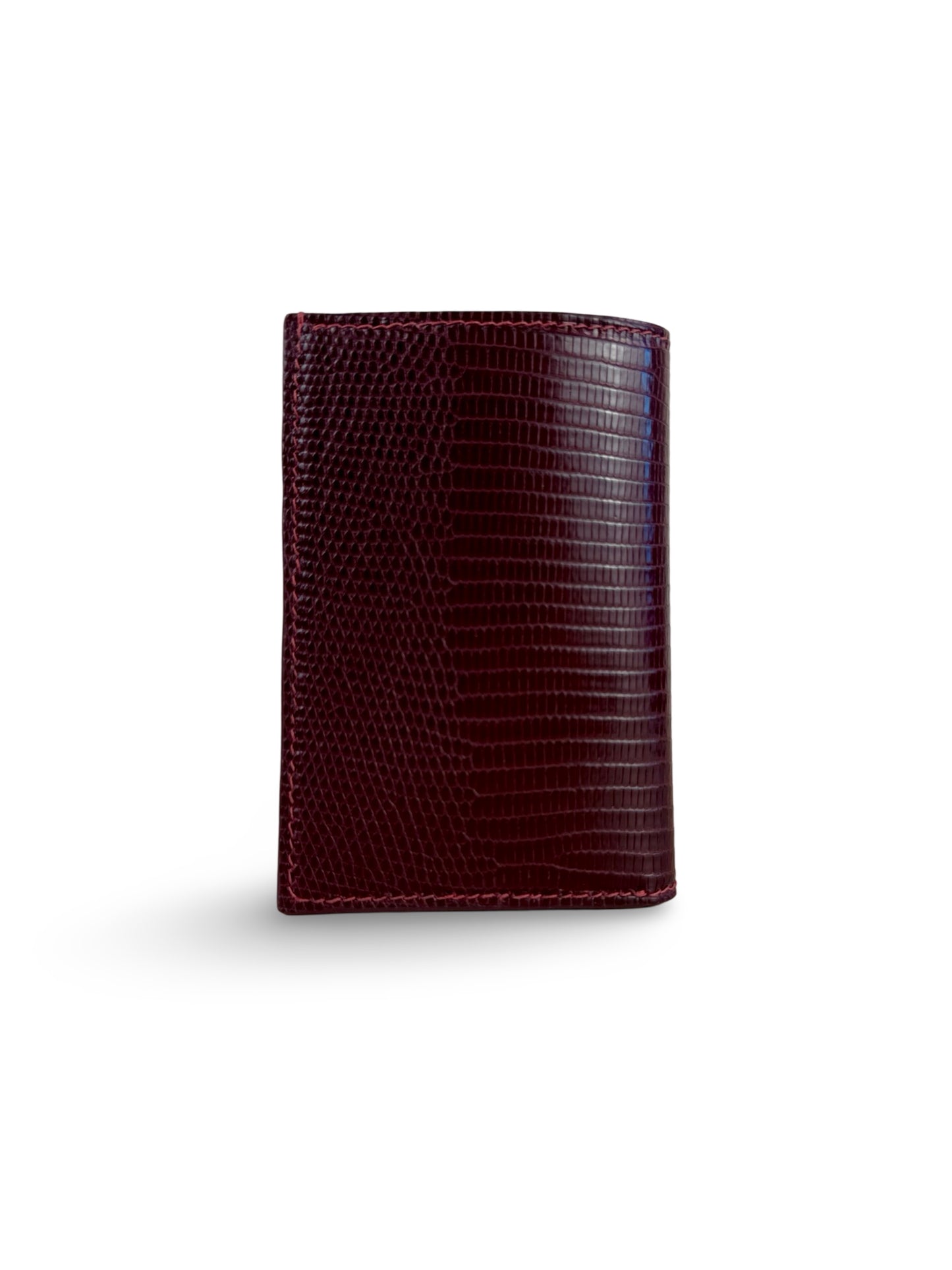 Lizard Leather Bid-fold Card Holder