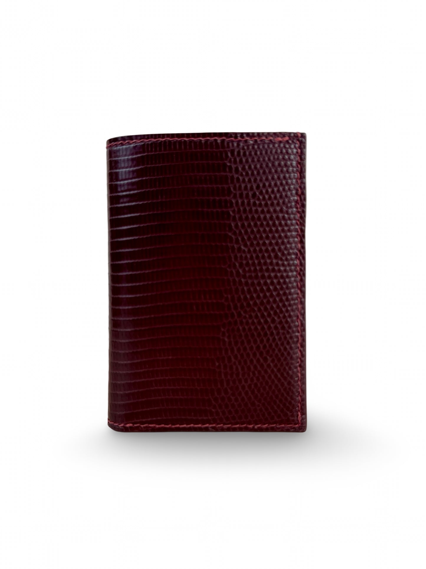 Lizard Leather Bid-fold Card Holder