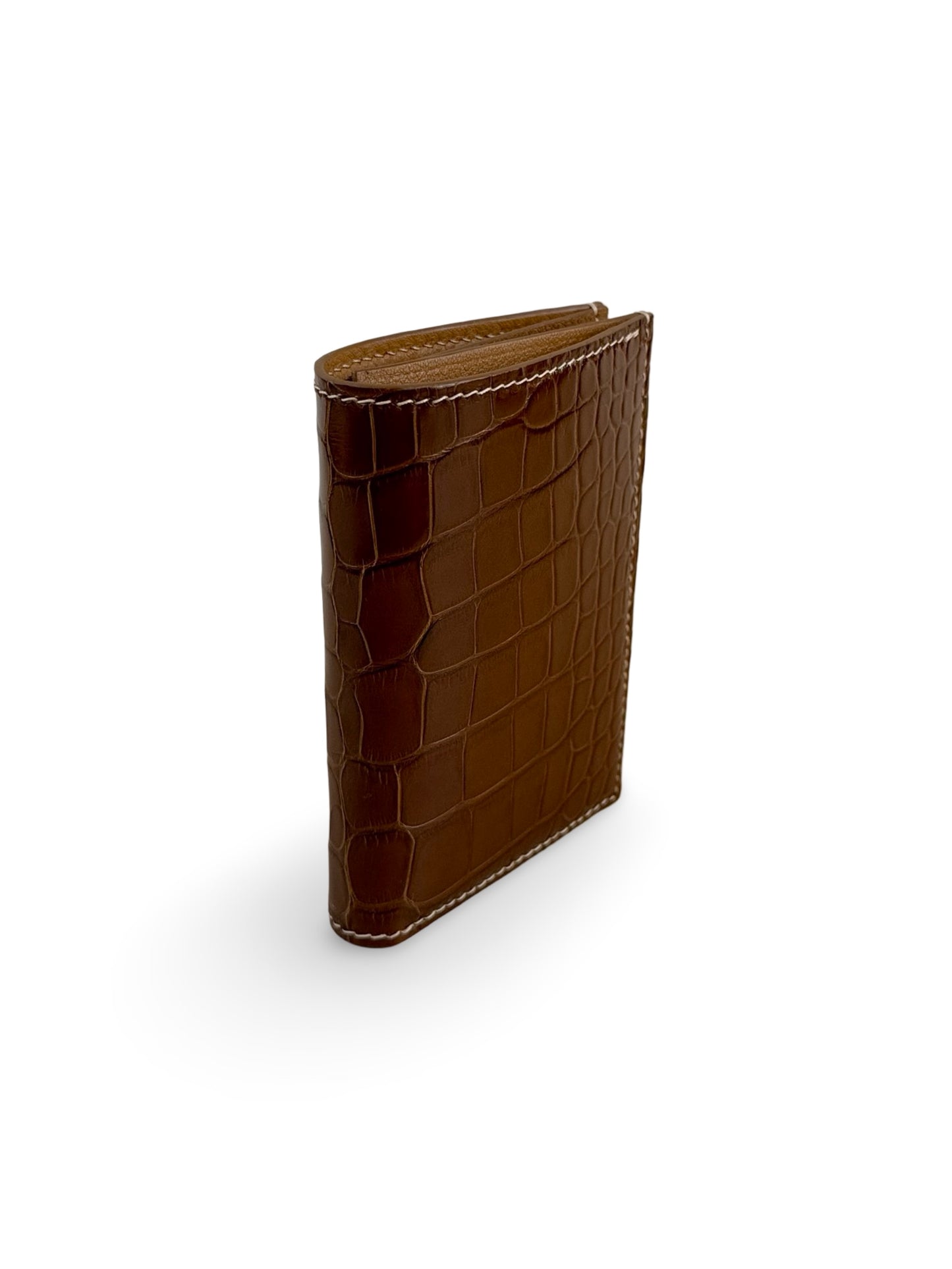 Alligator Leather Bid-fold Card Holder