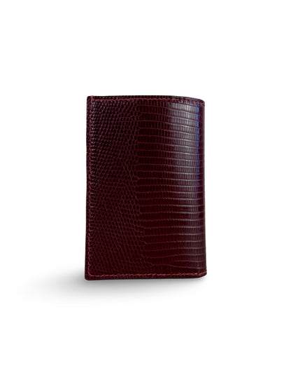 Lizard Leather Bid-fold Card Holder
