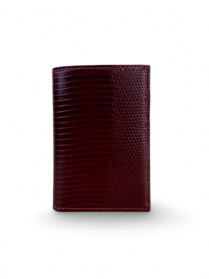 Lizard Leather Bid-fold Card Holder